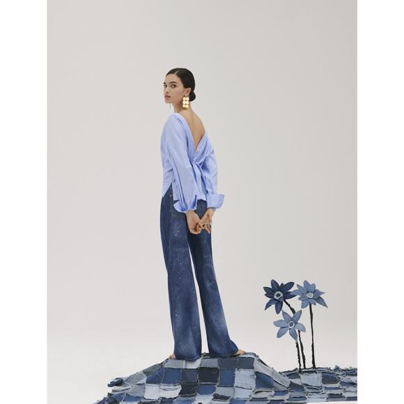 NWT Pilcro Annie Wide-Leg Jeans - 30 Waist - Picture 2 of 11